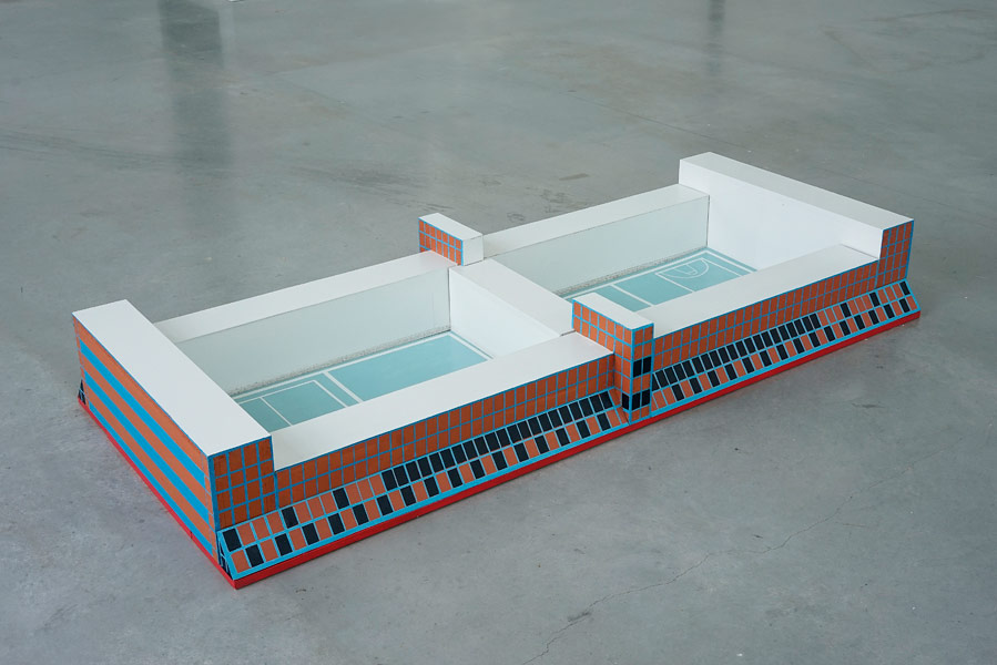 Schiegevangenis / Schie prison 202 x&amp;nbsp; 86 x 40 cm, 2019, made from a IKEA-Billy Bookcase.